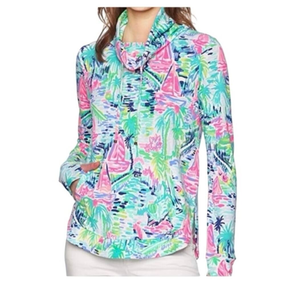 Lilly Pulitzer Fletcher Pullover Salt in The Air Top Size Small